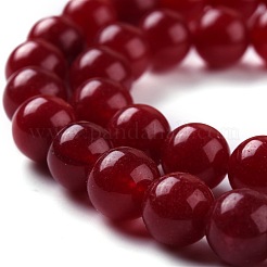 Natürliche weiße Jade Perlen&nbsp;G-G766-B-11