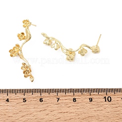 Fornituras de aretes de latón&nbsp;KK-B179-09G
