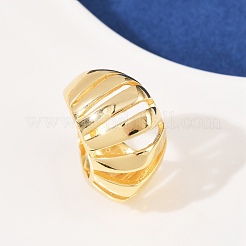 Messing verstellbare Manschette Ringe&nbsp;RJEW-C140-05G