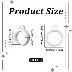60 Stück Silikonanhänger&nbsp;SIL-GF0001-40B