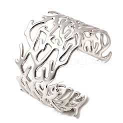 Bracelets manchettes en acier inoxydable 304&nbsp;BJEW-L705-02P