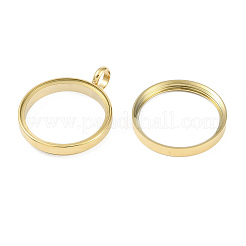 Placcatura ionica (ip) 304 ciondolo medaglione in acciaio inossidabile&nbsp;STAS-S132-16G-03