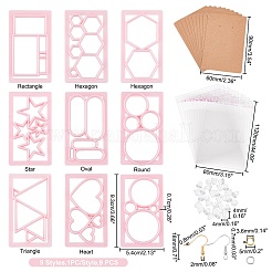 9 Stück Stanzformen aus Kunststoff in 9 Stilen&nbsp;DIY-FH0004-19