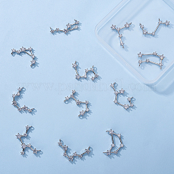 Ottone micro spianare pendenti zirconi&nbsp;ZIRC-SC0001-01P