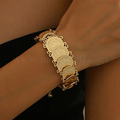 Bracciale con maglie in ferro e monete mediorientali per donna&nbsp;KX8595