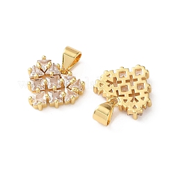 Breloques en laiton avec zircone cubique de micro pave&nbsp;CU-CBA03AF-18A-02