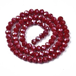 Chapelets de perles en verre électroplaqué&nbsp;EGLA-A034-P3mm-A13
