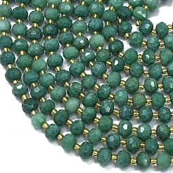 Naturales teñidos abalorios de jade blanco hebras&nbsp;G-K389-E11-01