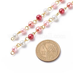 Verre à la main des chaînes de perles de perles&nbsp;AJEW-JB01136-05