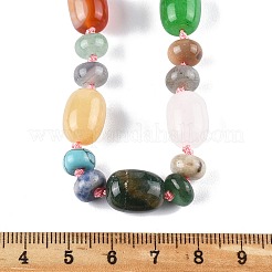 Collares naturales y sintético con cuentas de piedras preciosas&nbsp;NJEW-S390-25