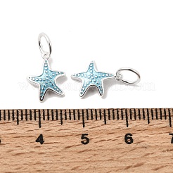 Ocean 925 Sterling Silber Emaille Seestern-Anhänger&nbsp;STER-K188-11S
