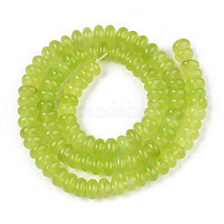 Gefärbt natürlichen weißen Jade Perlen Stränge&nbsp;G-T139-59A-12