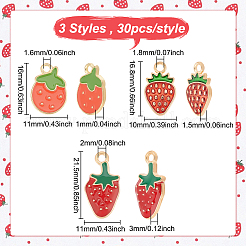 90pcs 3 pendentifs en émail en alliage de style&nbsp;ENAM-DC0001-02