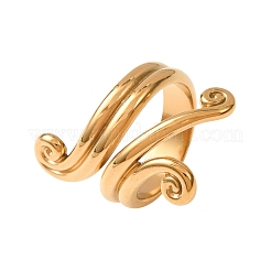 Anillos abiertos de acero inoxidable 304 para mujer&nbsp;SA-CBA6EDB-09G