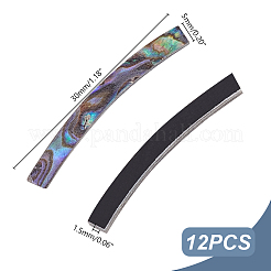 Coquille d'ormeau trou sonore de guitare anneau bouche roue&nbsp;DIY-WH0048-19