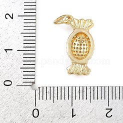 Messing micro pave klare zirkonia anhänger&nbsp;KK-Z123-03G