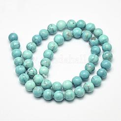 Perle di Howlite naturale&nbsp;G-G904-8mm-M