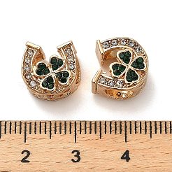 Legierung Rhinestone European Beads&nbsp;FIND-Q115-09G