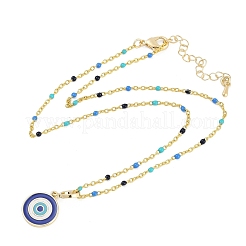 Collane ciondolo in ottone&nbsp;NJEW-R006-01G-05