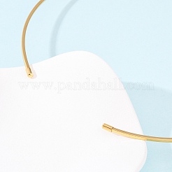 2 mm 201 Edelstahldraht Manschettenhalsband&nbsp;NJEW-Z098-03G