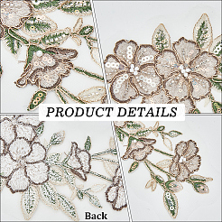 2 x Blumen-Aufnäher für Kleidung.&nbsp;DIY-GF0012-86A
