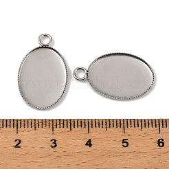 Pendentifs cabochons en acier inoxydable 304&nbsp;X-STAS-NH0002-01B-P