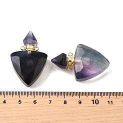 Anhänger aus natürlichen Fluorit-Parfümflaschen&nbsp;G-L623-10G-03