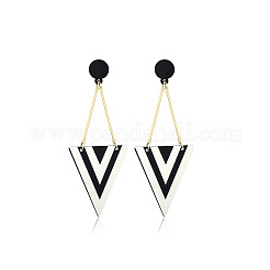 Orecchini pendenti a strisce in acrilico&nbsp;FS-WG5637F-01
