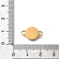 304 Edelstahl lasergeschnittene römische Ziffern flache runde Glieder Verbindungsstück Charms&nbsp;STAS-Q348-23G