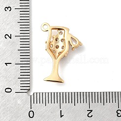 Messing micro pave klare zirkonia anhänger&nbsp;KK-F916-24G
