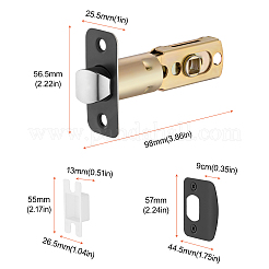 Kit de reemplazo de pestillo de puerta de acero inoxidable con placas de impacto y tornillos&nbsp;FIND-WH0111-908