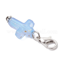 Decorazioni pendenti a croce in plastica&nbsp;HJEW-JM04519