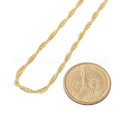 304 Edelstahl 2 Strang Halsketten für Damen&nbsp;NJEW-C061-01G