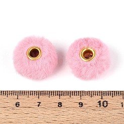 Europäische Perlen aus Kaninchenhaarimitat&nbsp;FIND-WH0126-574T