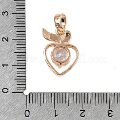 Ottone micro spianare pendenti zirconi&nbsp;KK-E795-27KCG-01