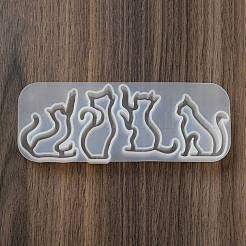 Katzenform Treibsand DIY Silhouette Silikonform&nbsp;DIY-K067-02A