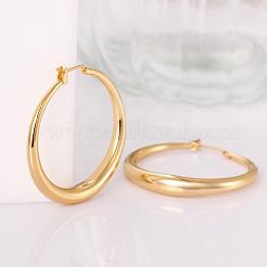 Adorable diseño pendientes de aro aro de bronce&nbsp;EJEW-BB07351-G