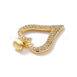 Porte micro ouvrent pendentifs zircone cubique en laiton de placage&nbsp;KK-A160-04G