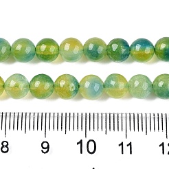 Chapelets de perles en jade blanc naturel teinté&nbsp;G-T138-6mm-210-26