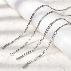 12 Stück 2.2 mm gedrehte Kette aus Edelstahl 304 für Damen und Herren&nbsp;NJEW-H093-17P-04