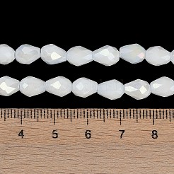 Fili di perle di vetro elettrolitico opaco tinta unita&nbsp;LS-EGLA-N013-P4mm-B02