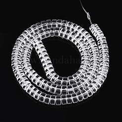 Chapelets de perles en verre transparente  &nbsp;GLAA-N028-3x6mm-01