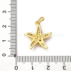 Pendentifs avec zircon cubiques à micro-pavés en laiton&nbsp;KK-A265-10B-01G