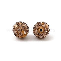 Polymer Ton Strass Perlen&nbsp;RB-H284-6MM-Half-246
