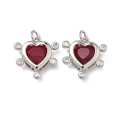Colgante micropavé cubic zirconia de latón&nbsp;KK-B170-02P