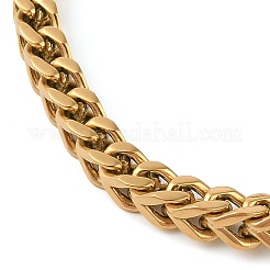 Bracelets en chaîne de blé en acier inoxydable 304&nbsp;BJEW-H508-06G-01