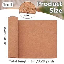 1 rotolo di fogli isolanti in sughero da 3 m&nbsp;AJEW-OC0014-34A
