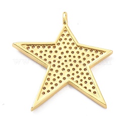 Pendentifs en laiton zircon cubique transparent&nbsp;ZIRC-P085-29G