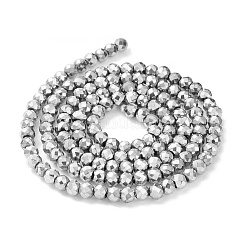 Chapelets de perles en verre électroplaqué&nbsp;GLAA-H021-01B-FP08