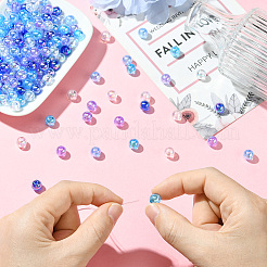 5 couleurs perles acryliques transparentes&nbsp;MACR-PA0001-03B-01